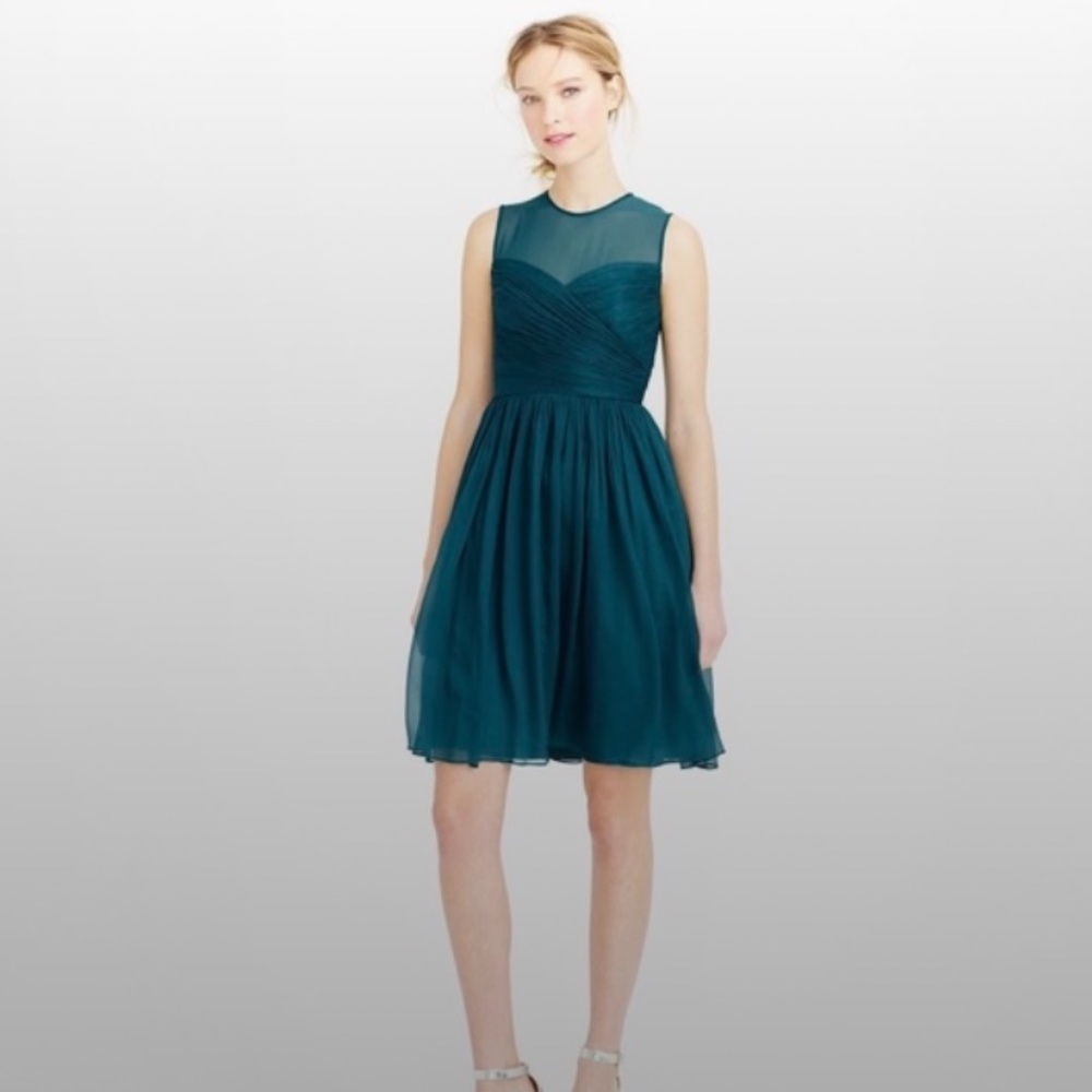 JCrew Chiffon Clara Dress (wedding guest or bridesmaid)